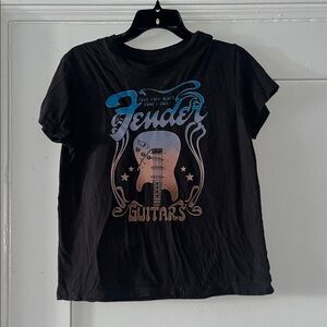 Fender Black Tee with Logo